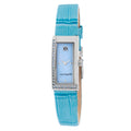 Laura Biagiotti Blue Leather Wristwatch