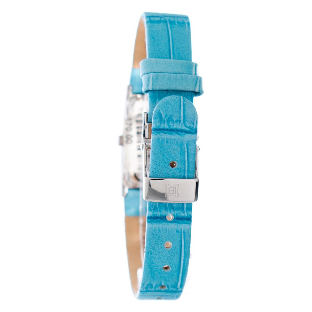 Laura Biagiotti Blue Leather Wristwatch