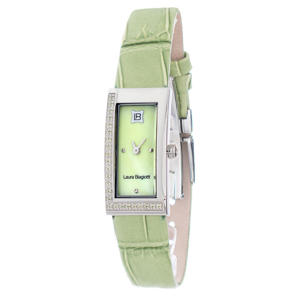 Laura Biagiotti Zweifarbige Lederarmbanduhr