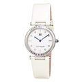 Laura Biagiotti Beige Lederkleid Uhr