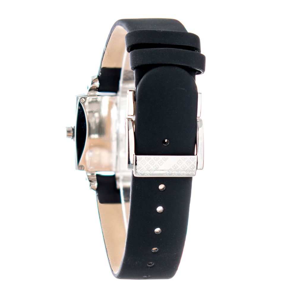 Laura Biagiotti Schwarze Lederkleideruhr
