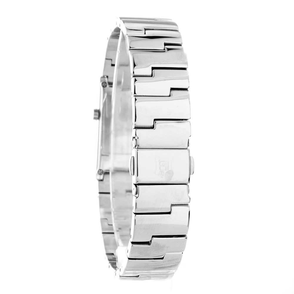 Laura Biagiotti Silberne Edelstahl-Dresswatch