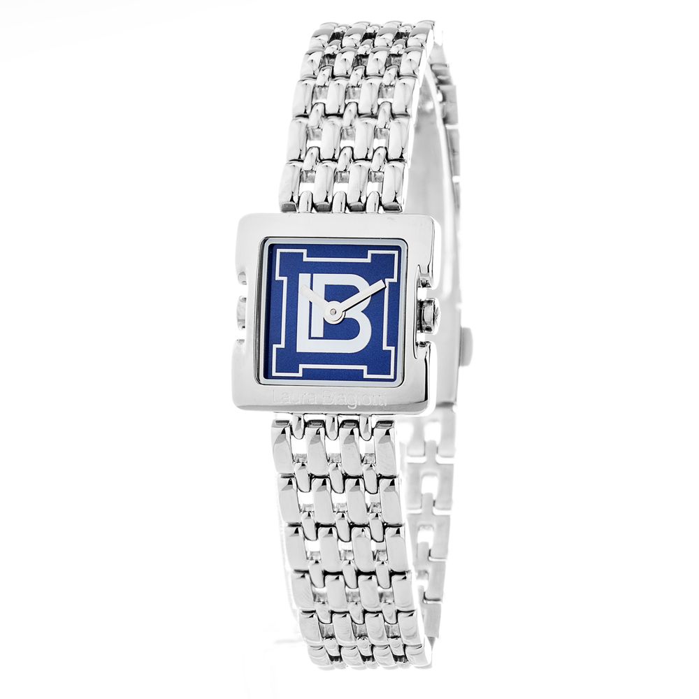 Laura Biagiotti Silberne Edelstahl-Dresswatch