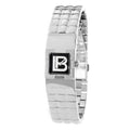 Laura Biagiotti Silberne Edelstahl-Dresswatch