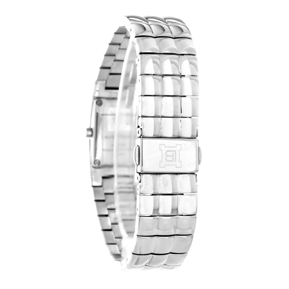 Laura Biagiotti Silberne Edelstahl-Dresswatch