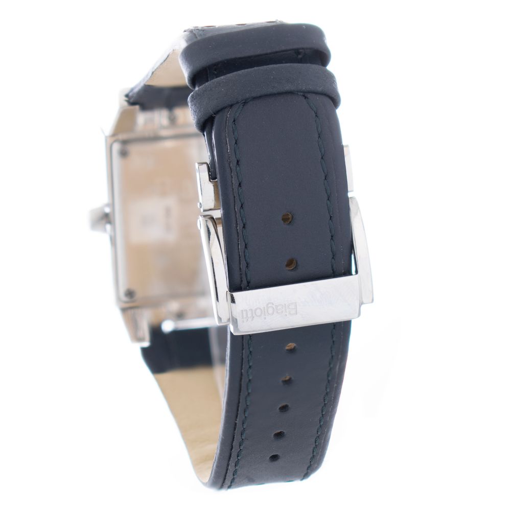 Laura Biagiotti Schwarze Lederkleid-Uhr