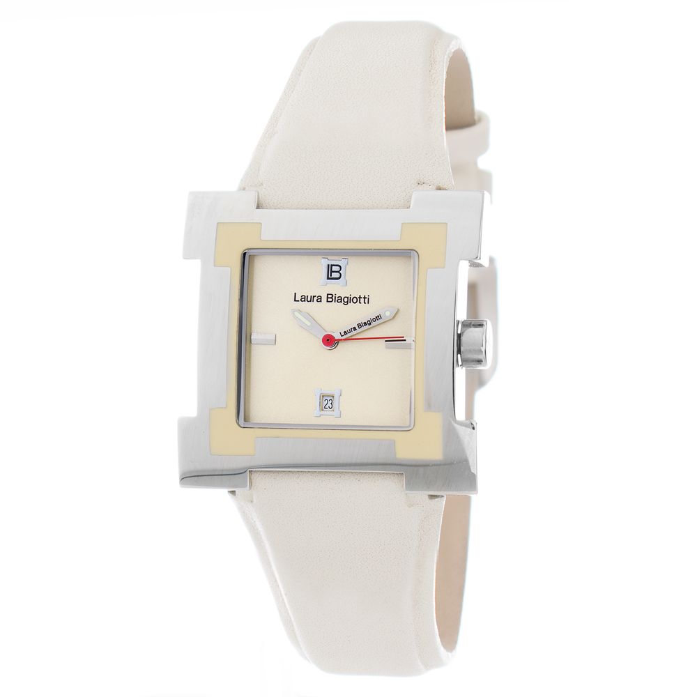 Laura Biagiotti Beige Lederkleideruhr