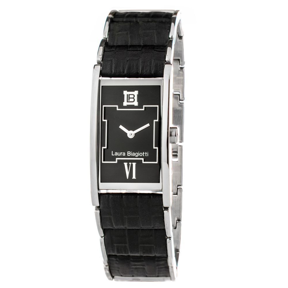 Laura Biagiotti Braune Edelstahl-Dresswatch