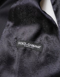 Dolce & Gabbana Schwarzer Woll-Anzug im 3-Teiler-Design mit Einreiher
