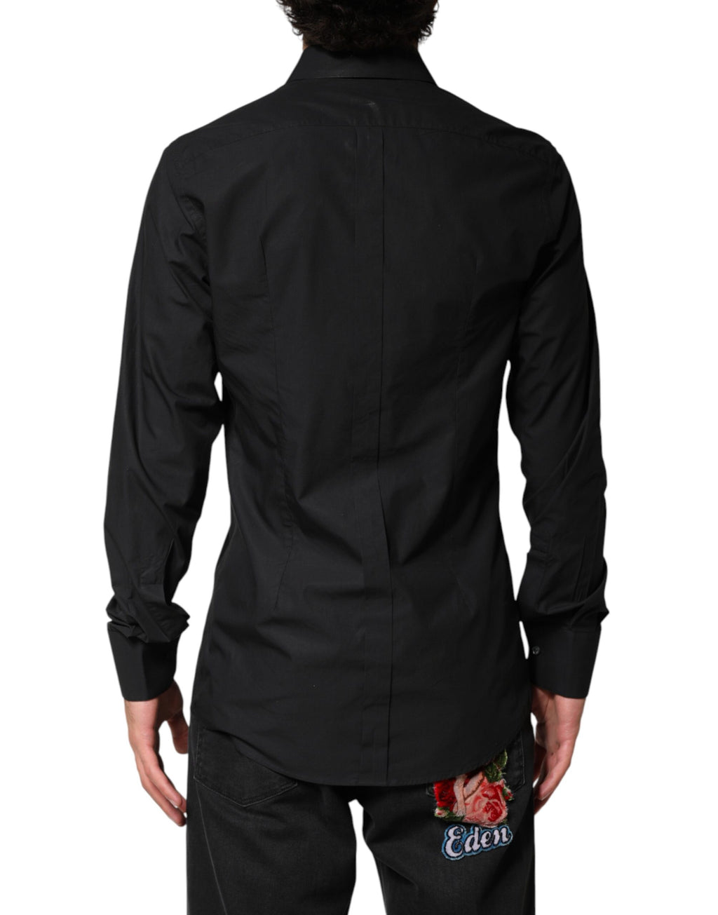 Dolce & Gabbana Black GOLD Cotton Men's Formal Shirt
