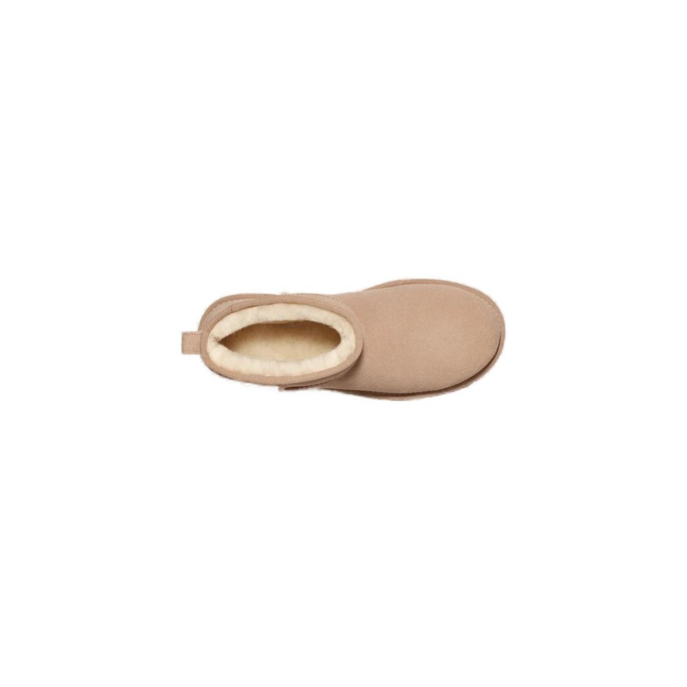 UGG Beige Wildleder-Stiefeletten