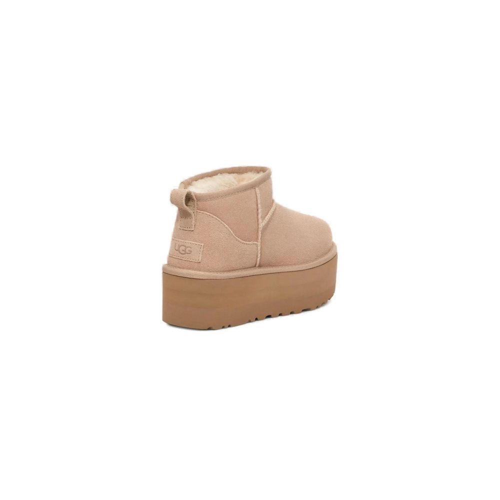UGG Beige Wildleder-Stiefeletten