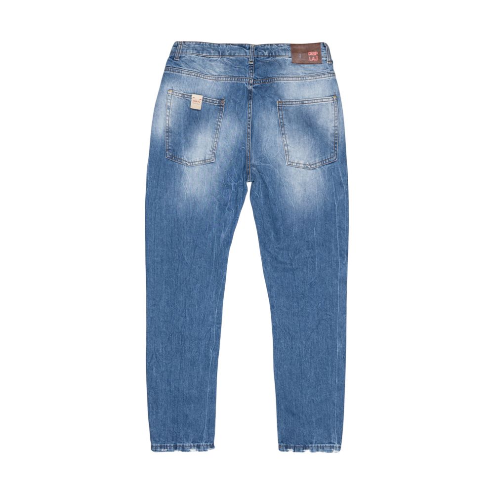 Displaj Blaue Baumwolljeans im Relaxed Fit