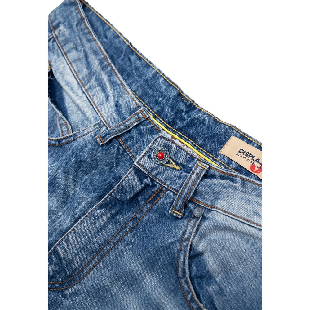 Displaj Blaue Baumwolljeans im Relaxed Fit