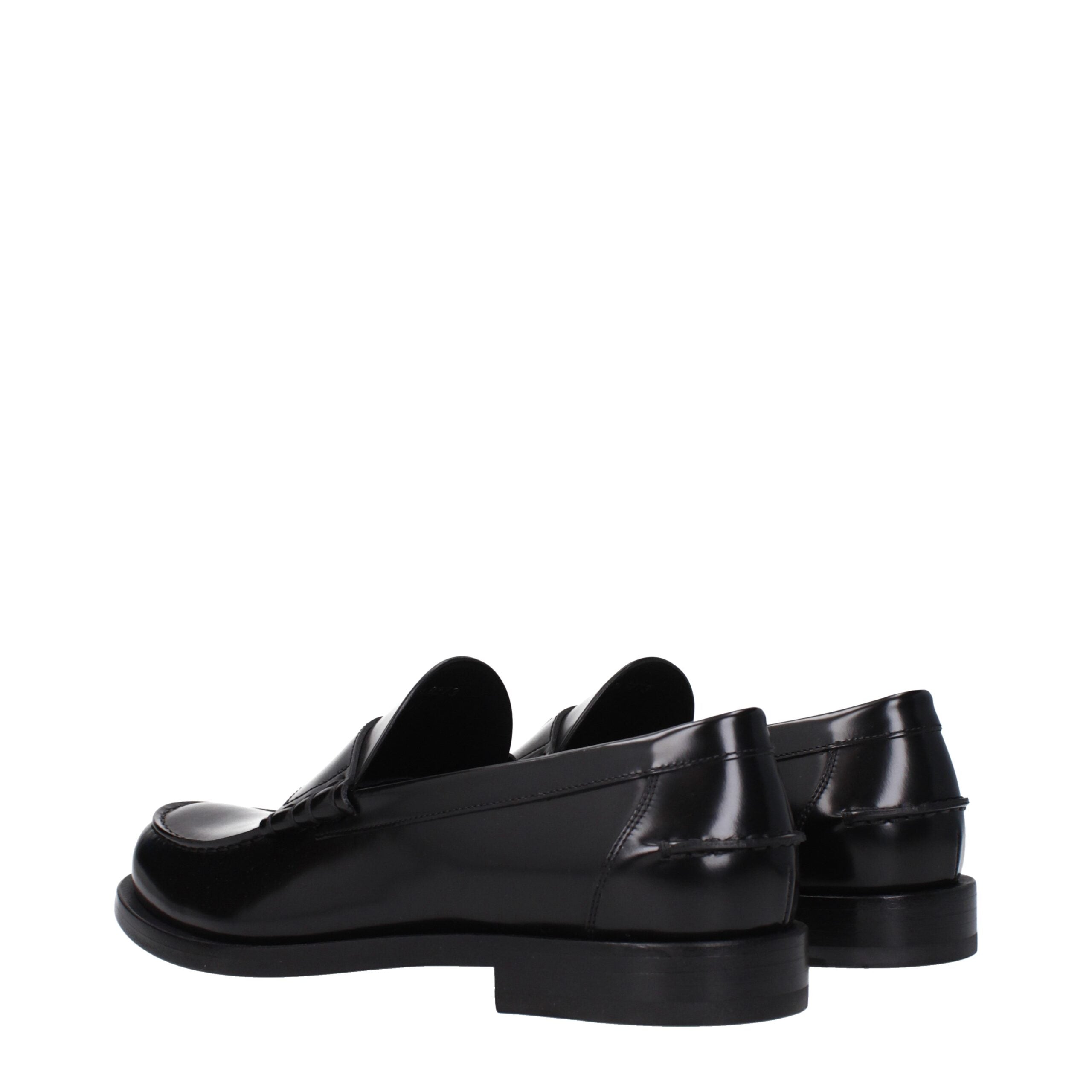 Givenchy Black Slip-On Leather Loafers