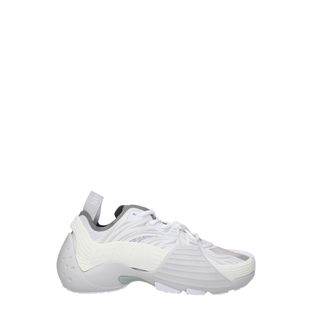 Lanvin Weiße Leder-Sneaker im Athletic-Look