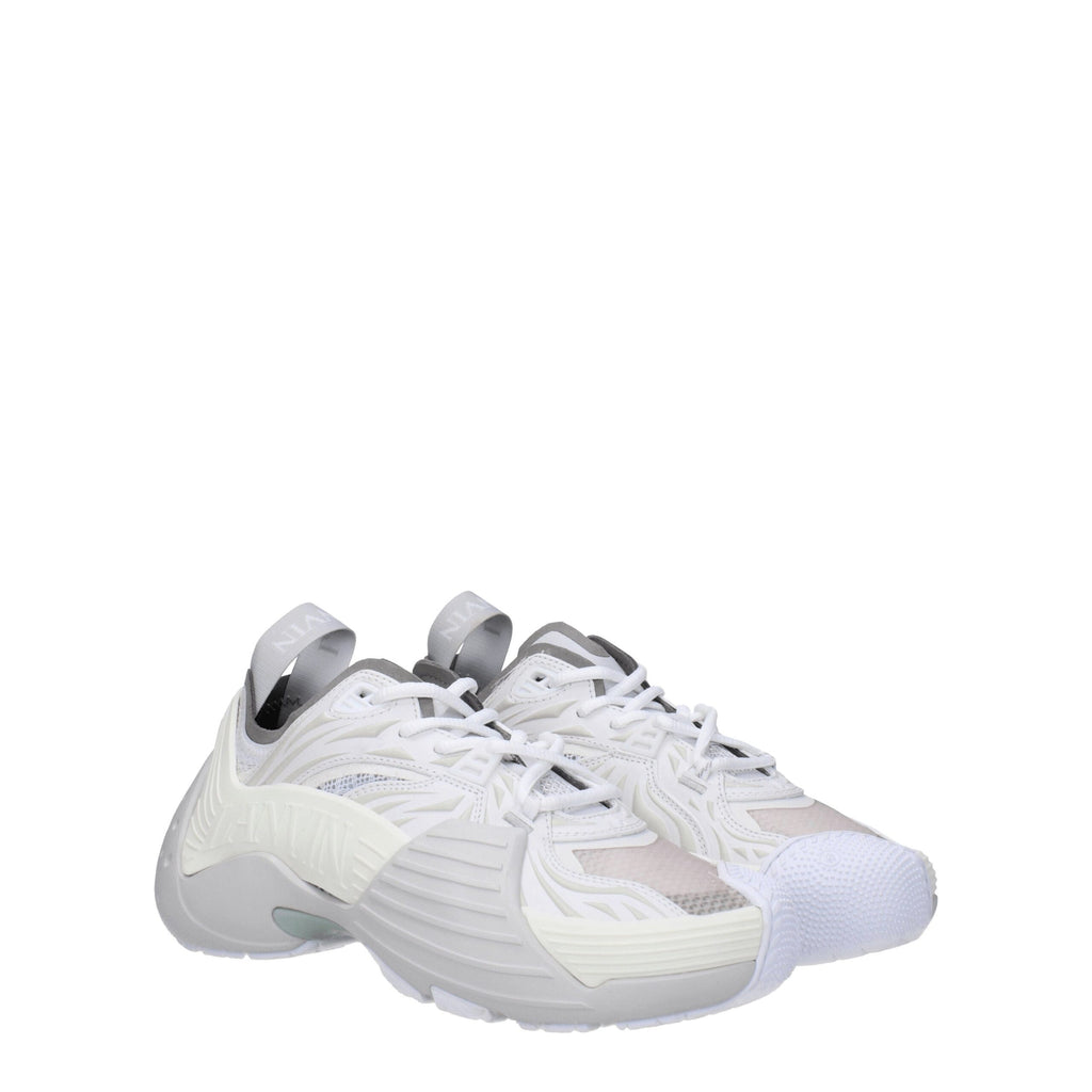 Lanvin Weiße Leder-Sneaker im Athletic-Look