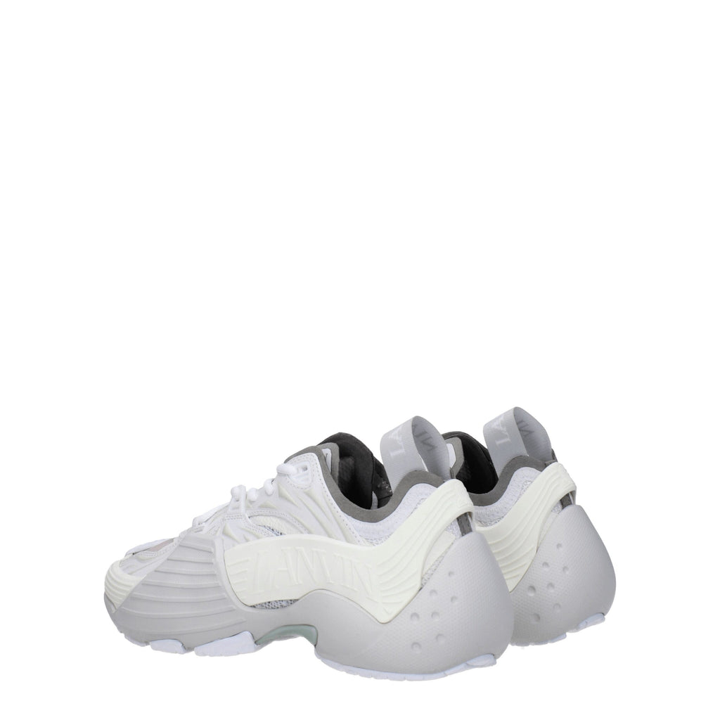 Lanvin Weiße Leder-Sneaker im Athletic-Look