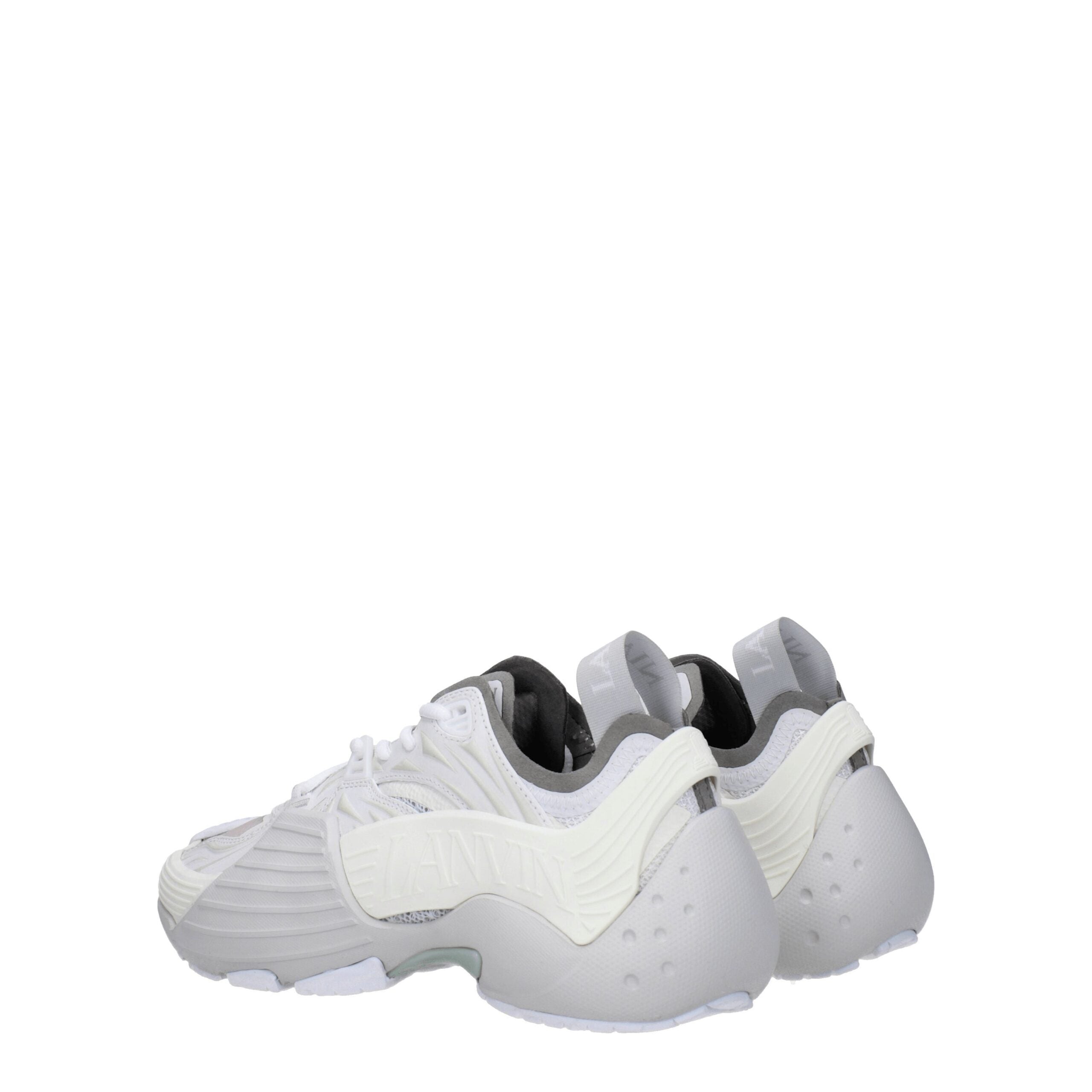 Lanvin Weiße Leder-Sneaker im Athletic-Look
