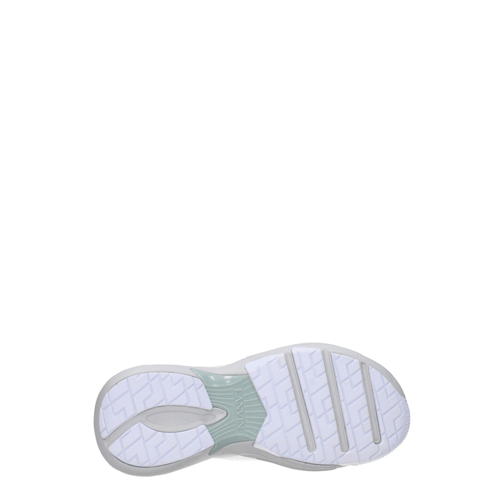 Lanvin Weiße Leder-Sneaker im Athletic-Look