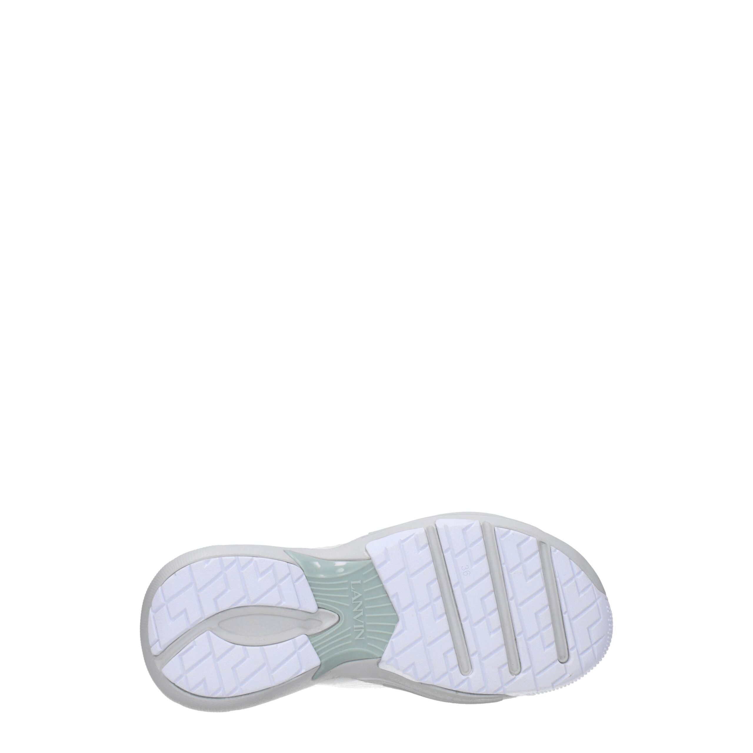 Lanvin Weiße Leder-Sneaker im Athletic-Look