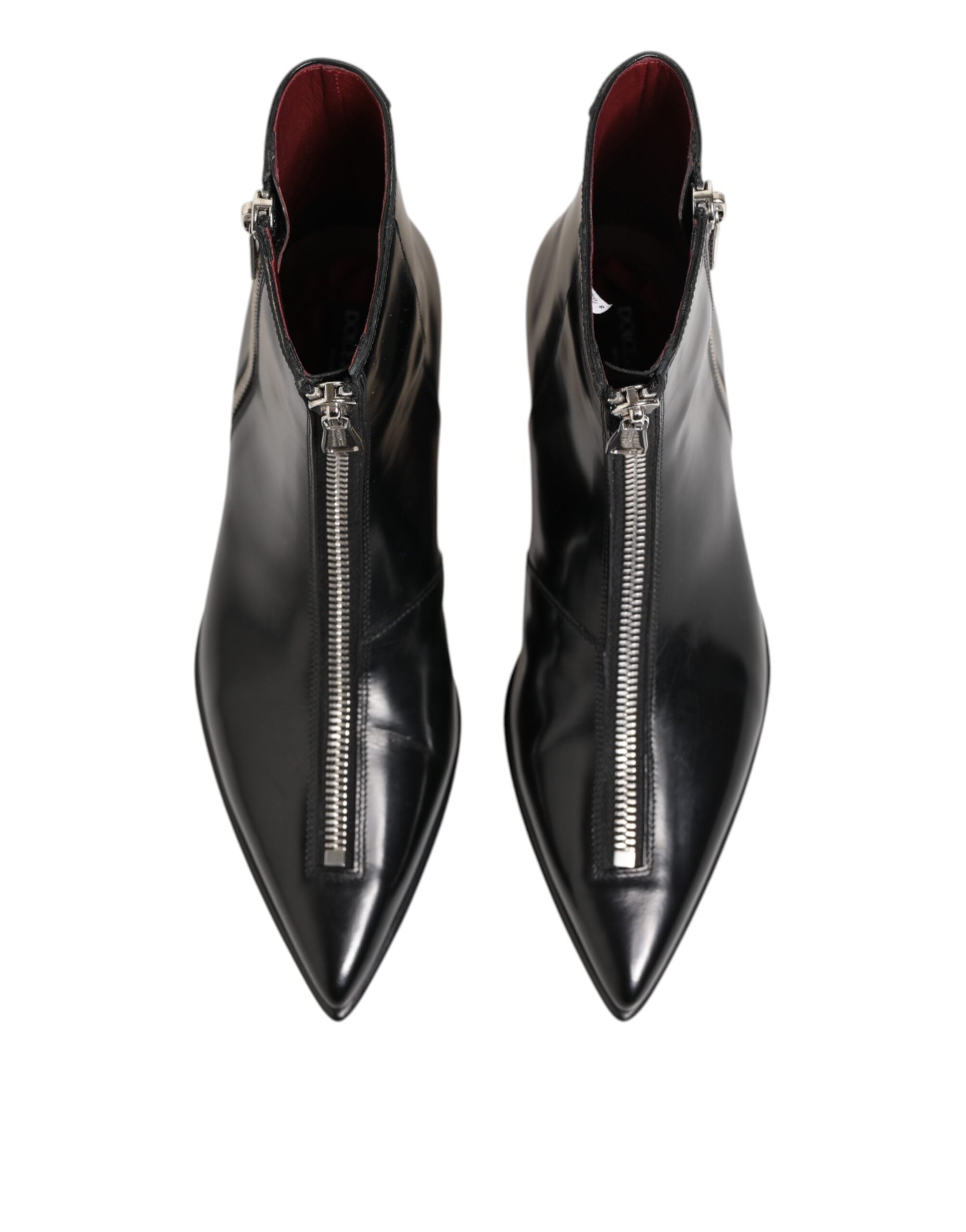 Dolce & Gabbana Black Leather Chelsea Boots