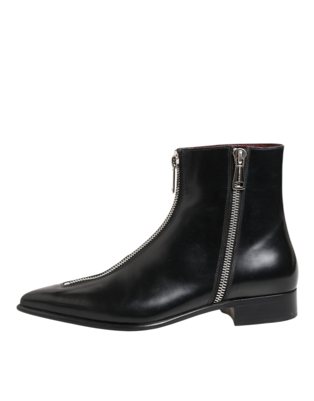 Dolce & Gabbana Black Leather Chelsea Boots