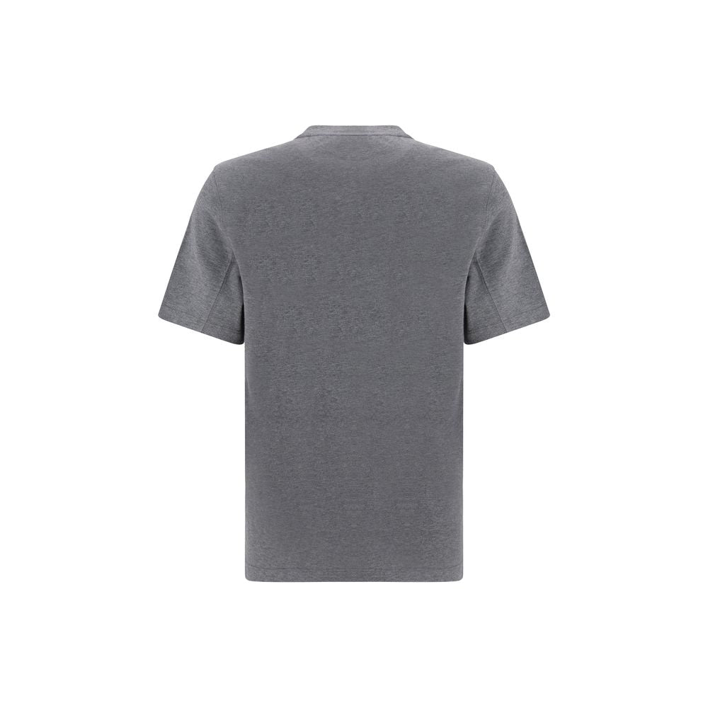 Brunello Cucinelli Grey Cotton T-Shirt