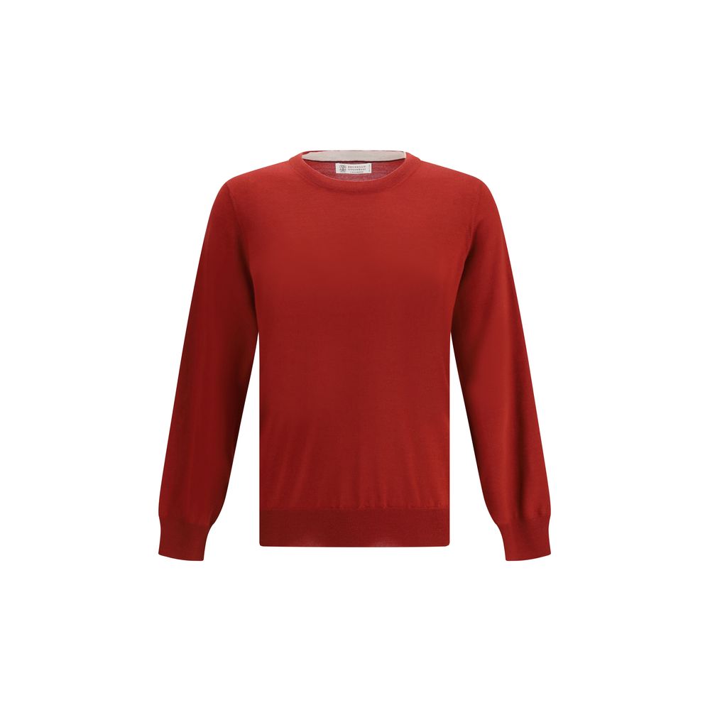 Brunello Cucinelli Mehrfarbiger Sweatshirt aus Fleece-Wolle