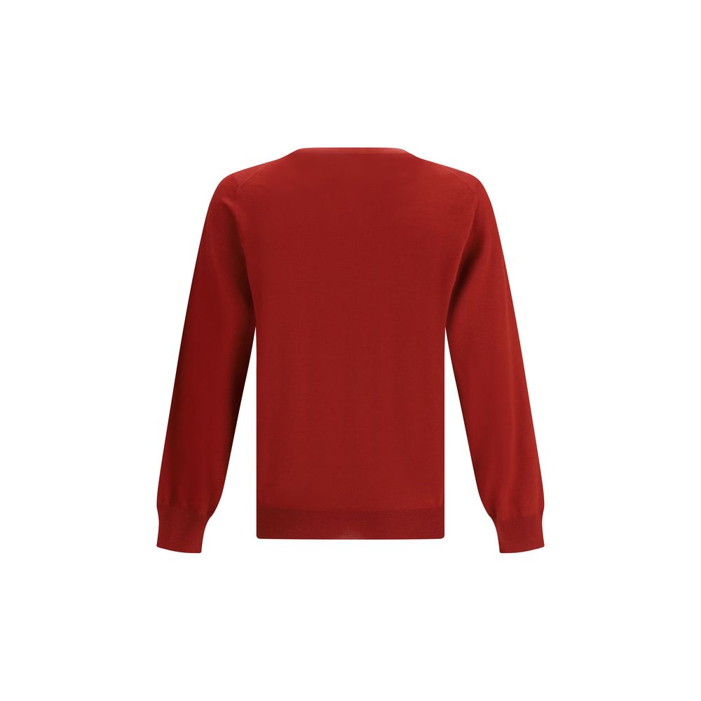 Brunello Cucinelli Mehrfarbiger Sweatshirt aus Fleece-Wolle