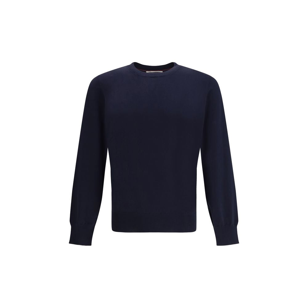 Brunello Cucinelli Blue Cotton Sweater