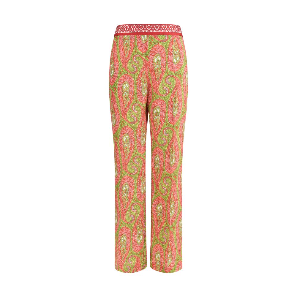 Etro Multicolor Polyester Trousers