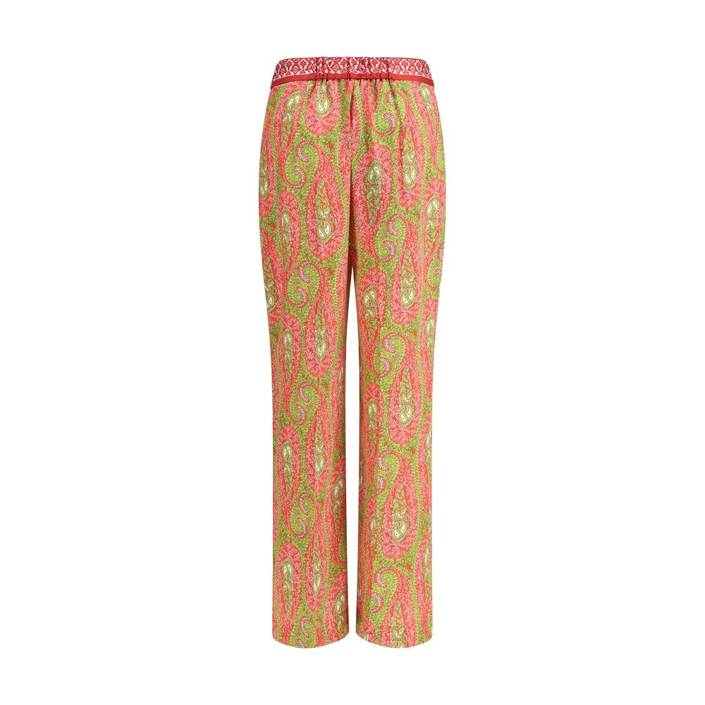 Etro Multicolor Polyester Trousers