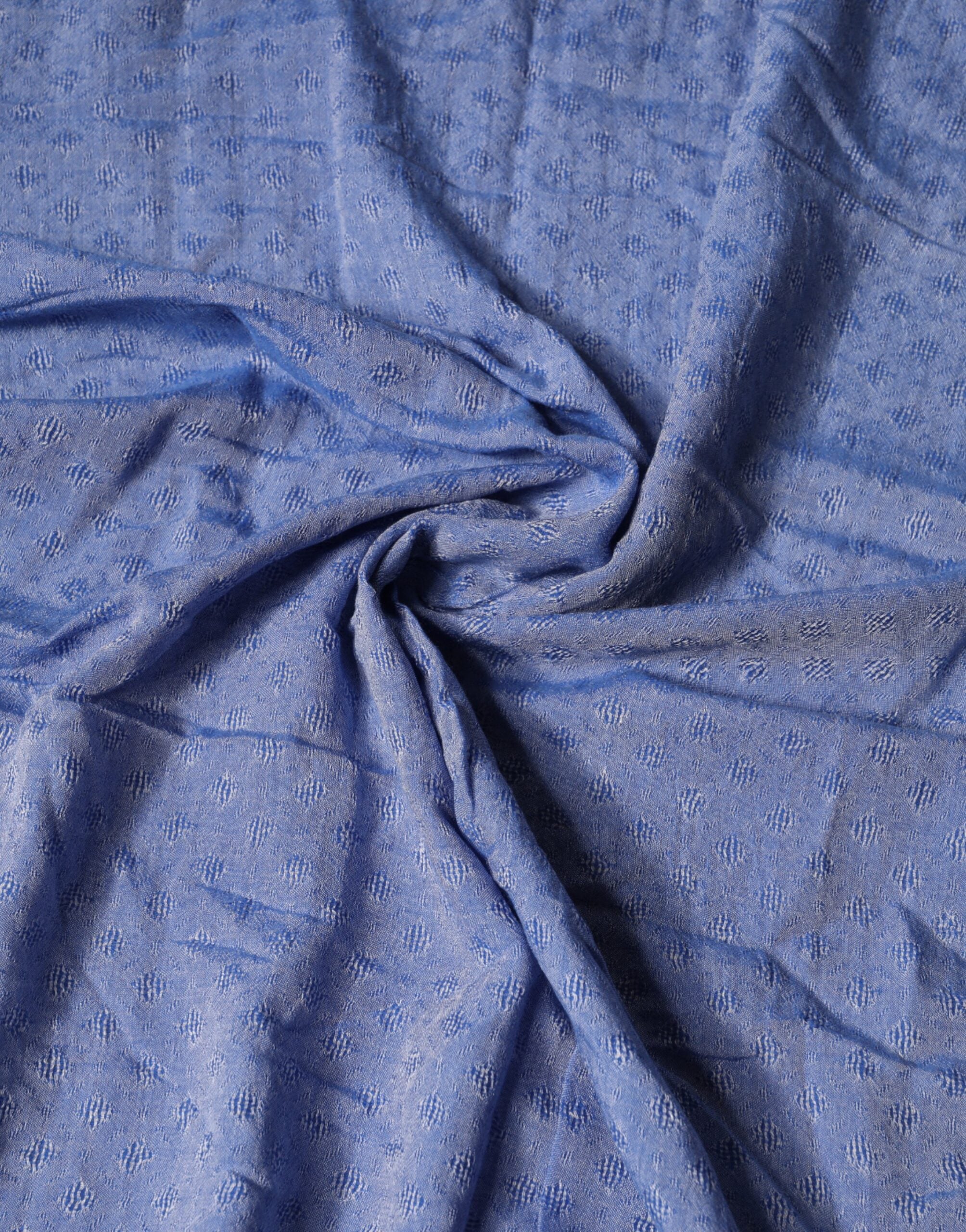 Dolce & Gabbana Blue Lace Cotton Stole, Neck Scarf, Shawl
