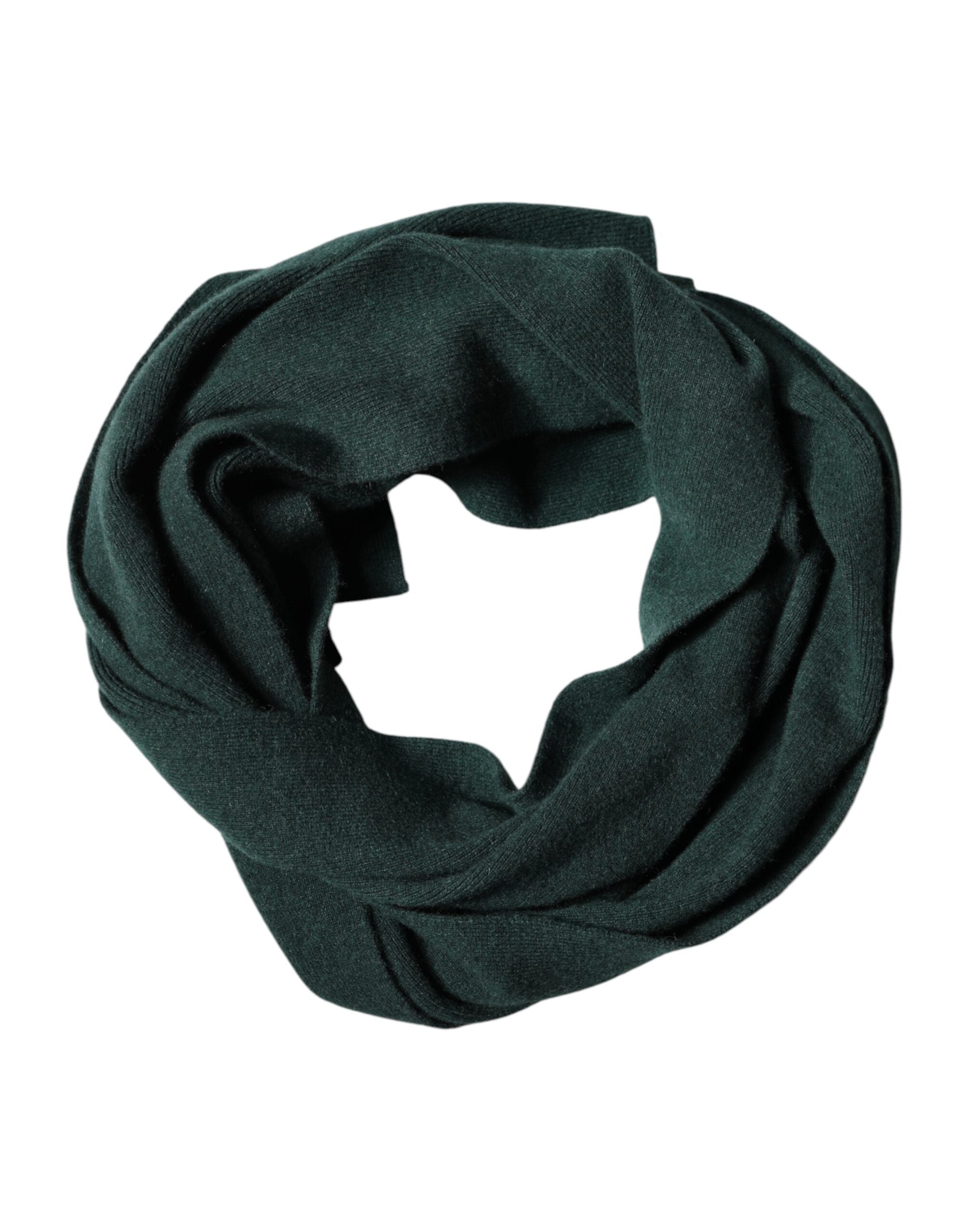 Dolce & Gabbana Green Cashmere Neck Scarf