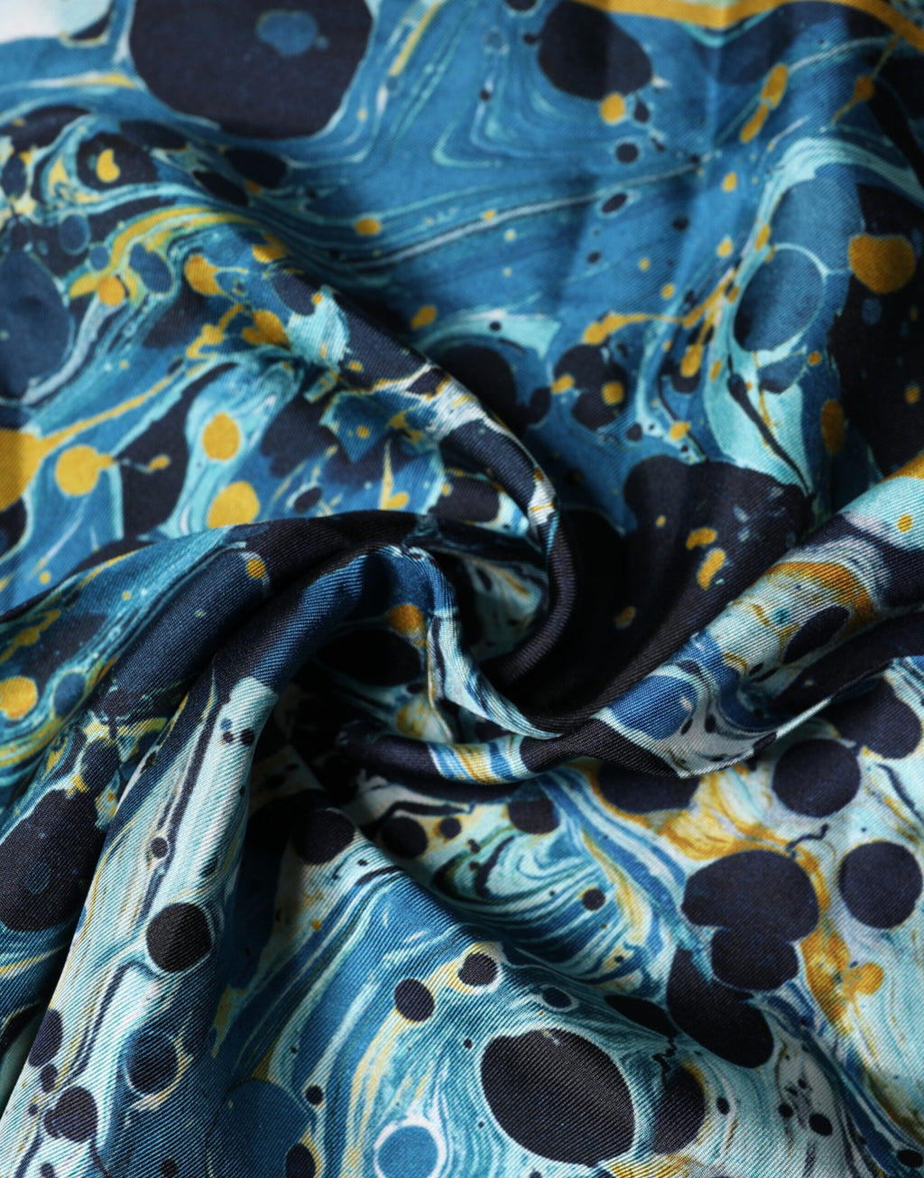 Dolce & Gabbana Multicolor Marmor Quadratisches Foulard-Tuch