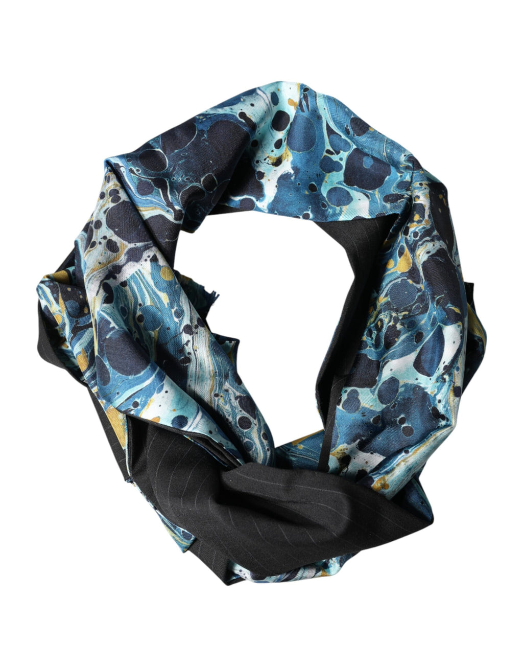 Dolce & Gabbana Multicolor Marmor Seidenschal für den Hals
