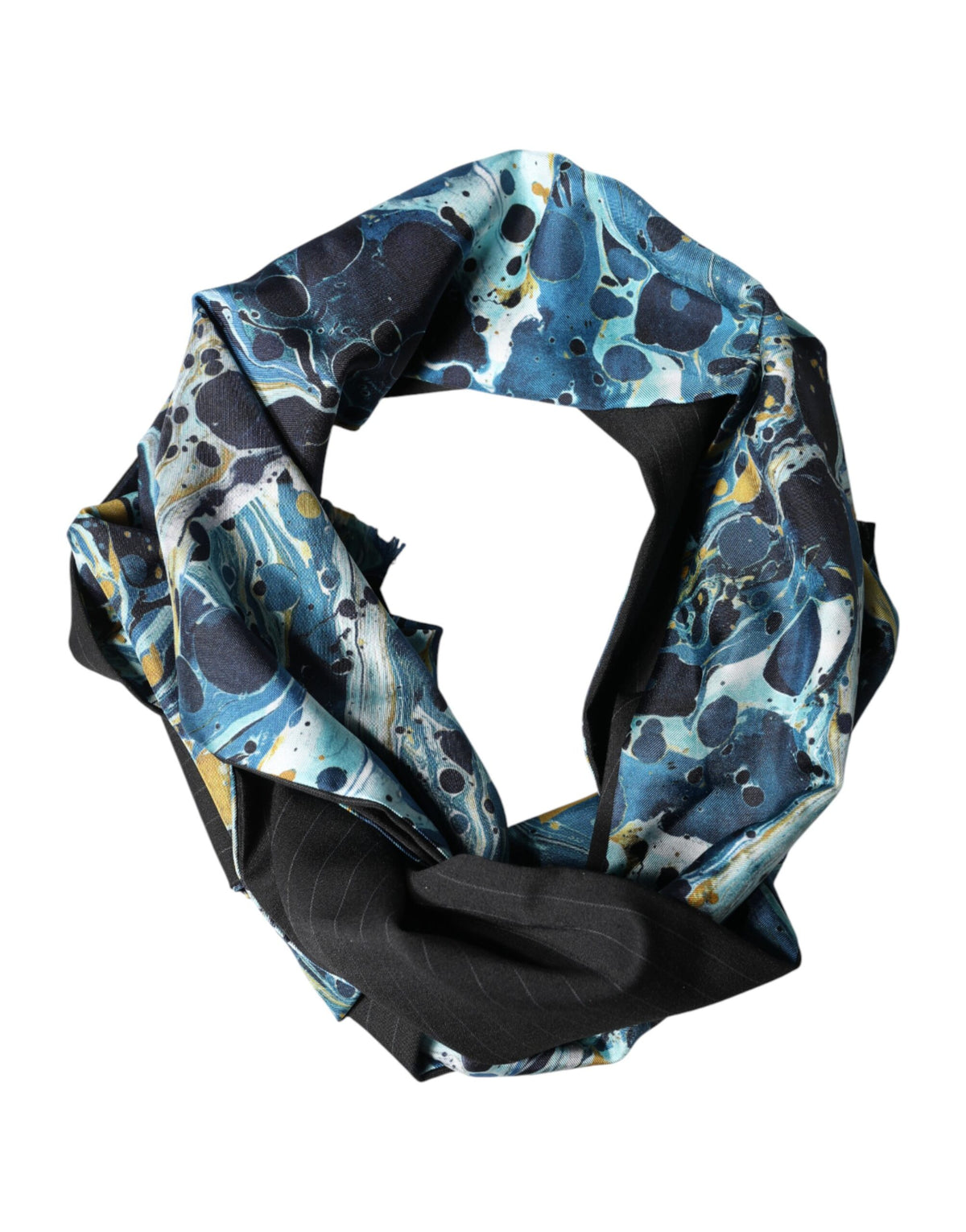 Dolce & Gabbana Multicolor Marmor Seidenschal für den Hals