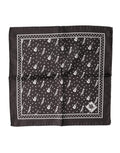 Dolce & Gabbana Schwarzer Gitarren-Trompeten-Herren-Einstecktuch-Schal
