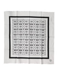 Dolce & Gabbana Men's White Cotton Foulard Scarf with Crown Print