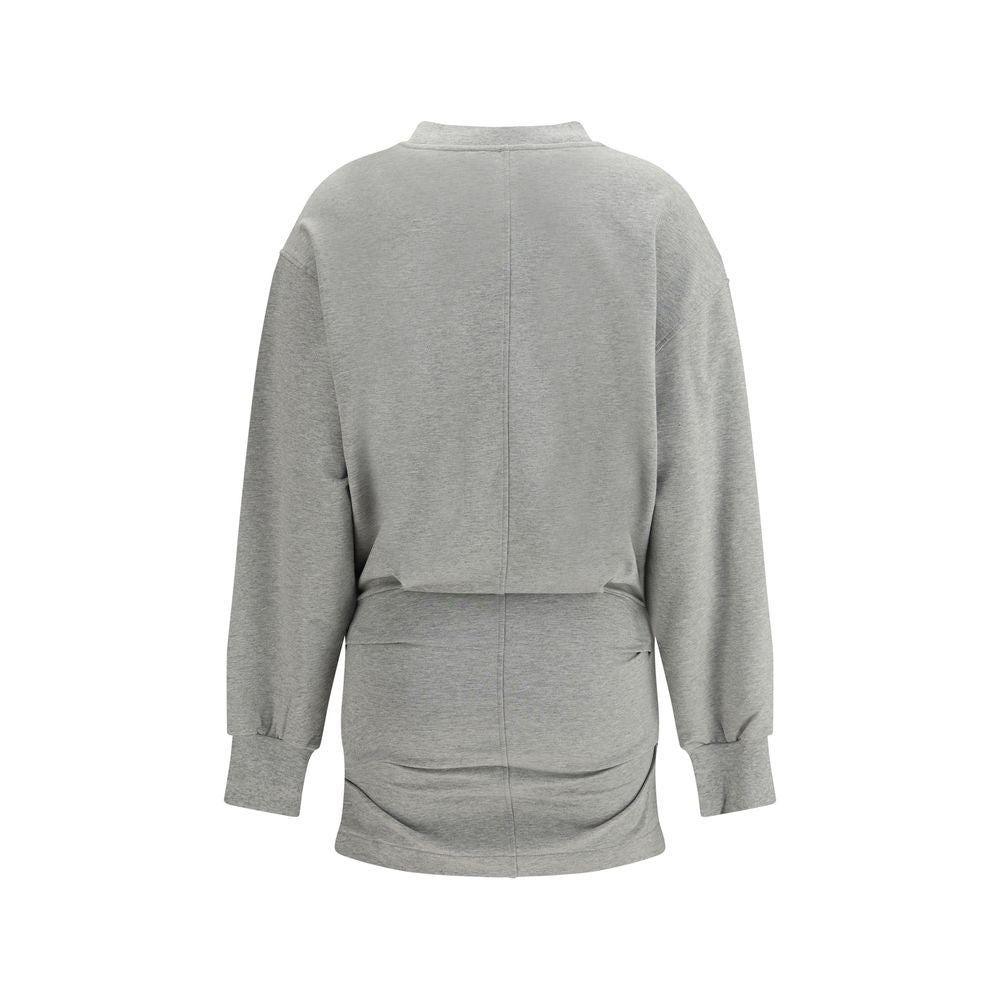 The Attico Grey Cotton Casual Dress