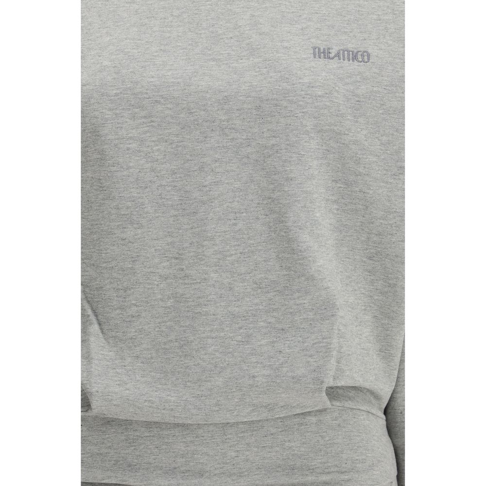 The Attico Grey Cotton Casual Dress