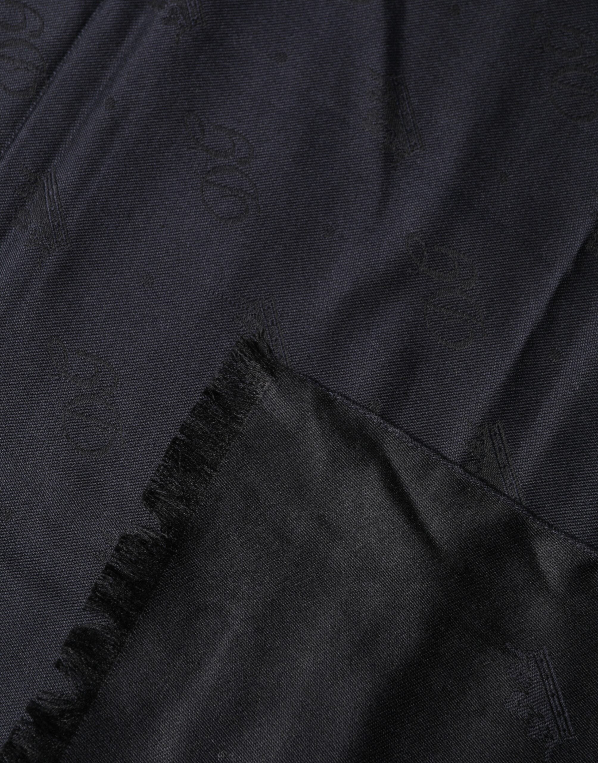 Dolce & Gabbana Schwarzer Spitzenschal Seiden-Nackenwickel Stola Schal