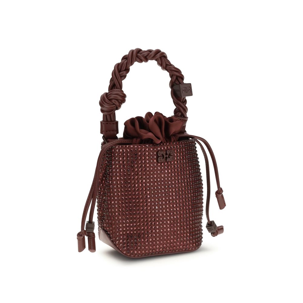 Ganni Burgundy Recycled Polyester Handbag