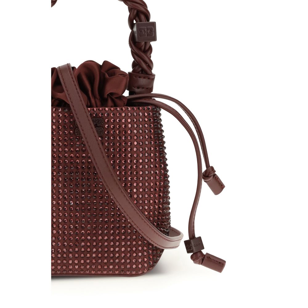 Ganni Burgundy Recycled Polyester Handbag