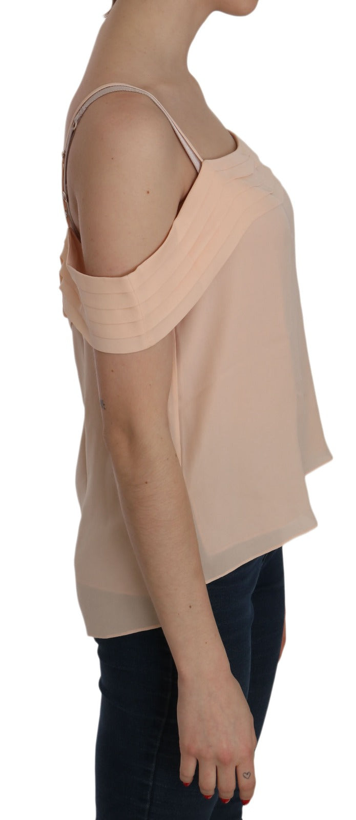 Alexander Wang Orange Carmen Off-Shoulder Blouse with Straps