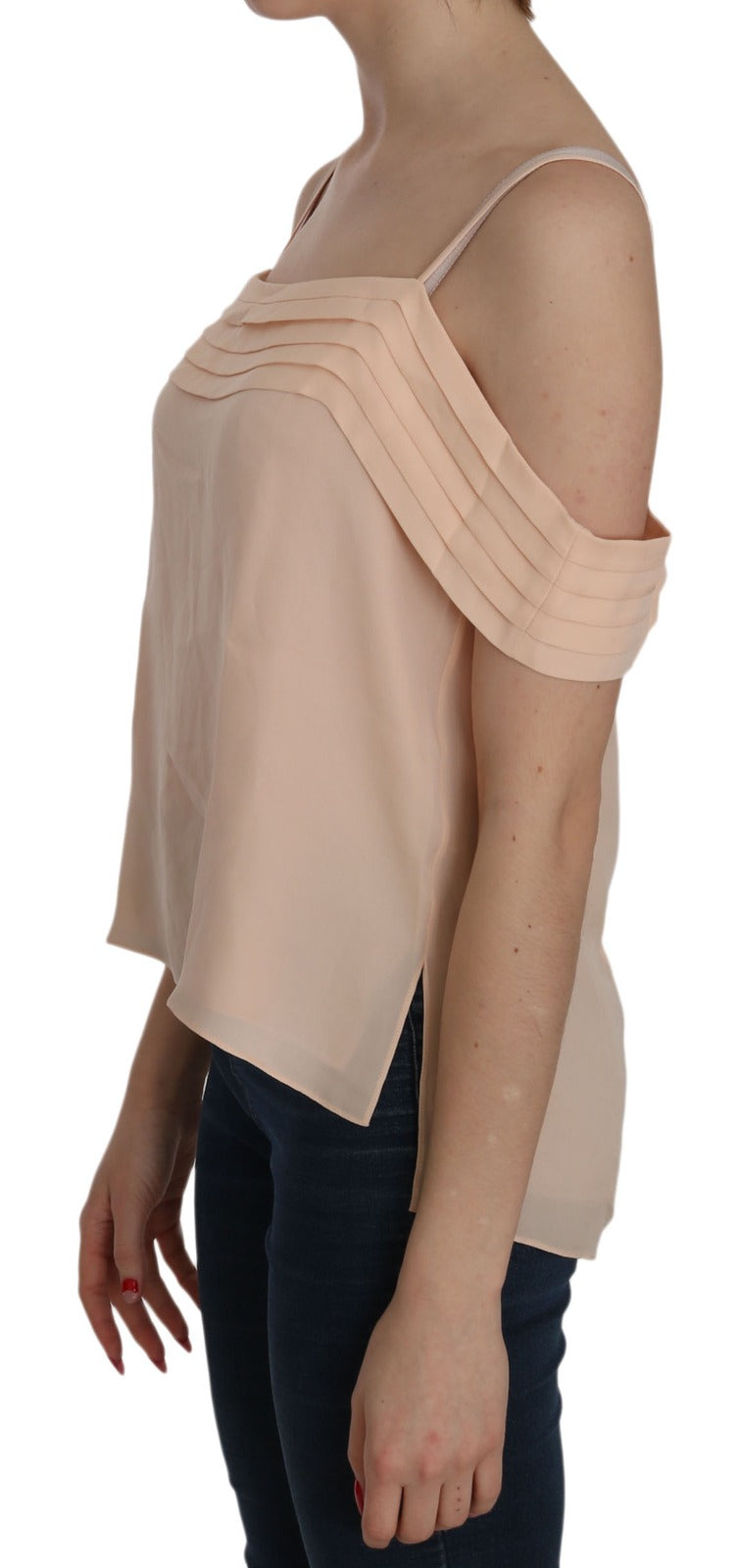 Alexander Wang Orange Carmen Off-Shoulder Blouse with Straps