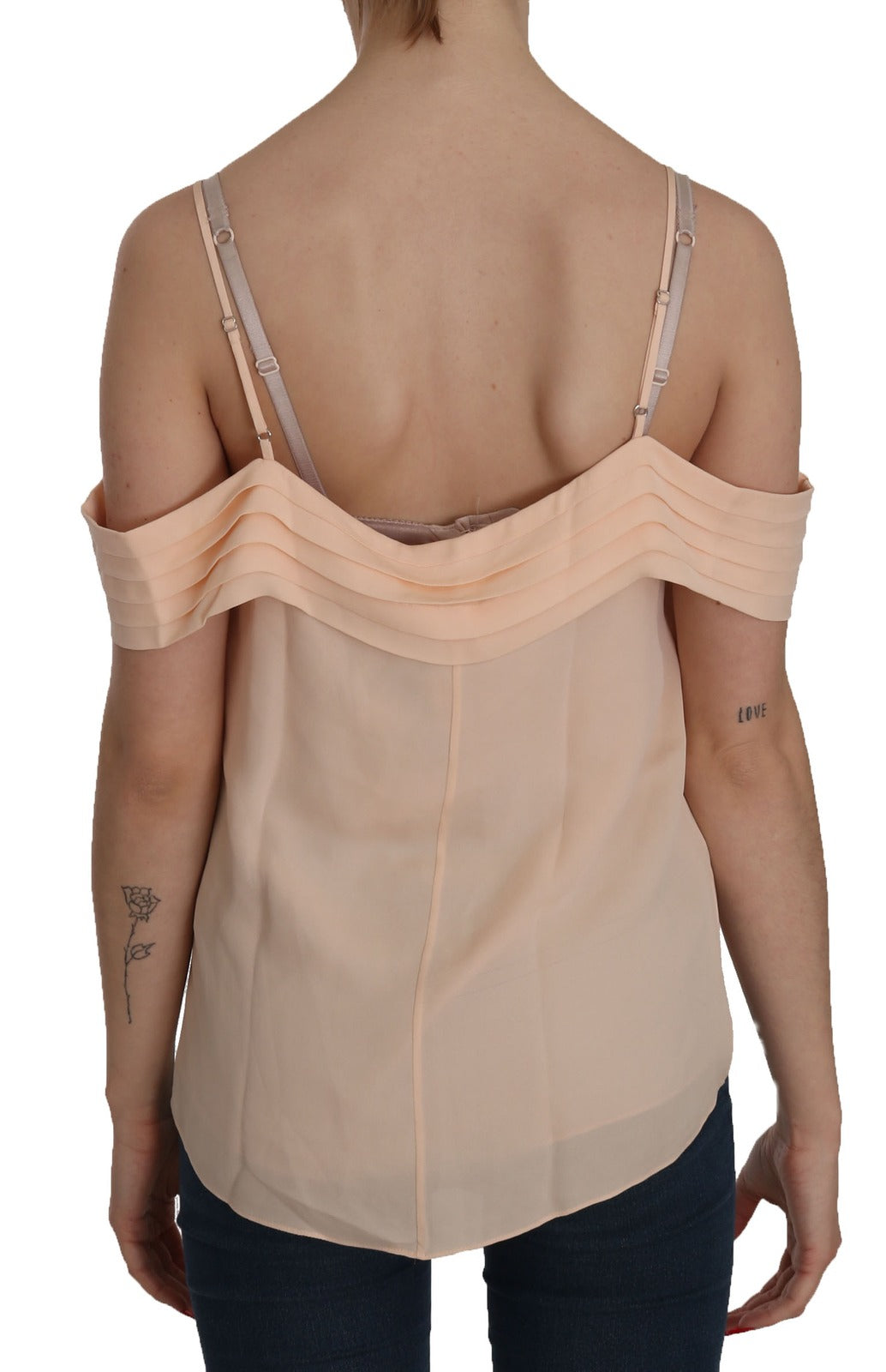 Alexander Wang Orange Carmen Off-Shoulder Blouse with Straps