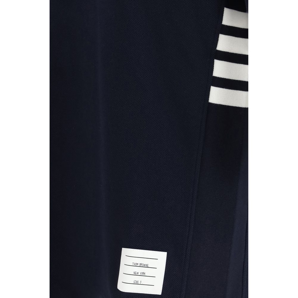 Thom Browne Blaues Baumwoll-Polohemd