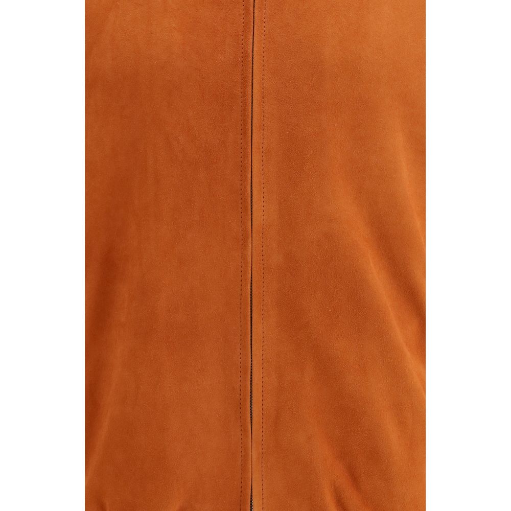 Brunello Cucinelli Multicolor Calf Leather Bos Taurus Jackets and Coat